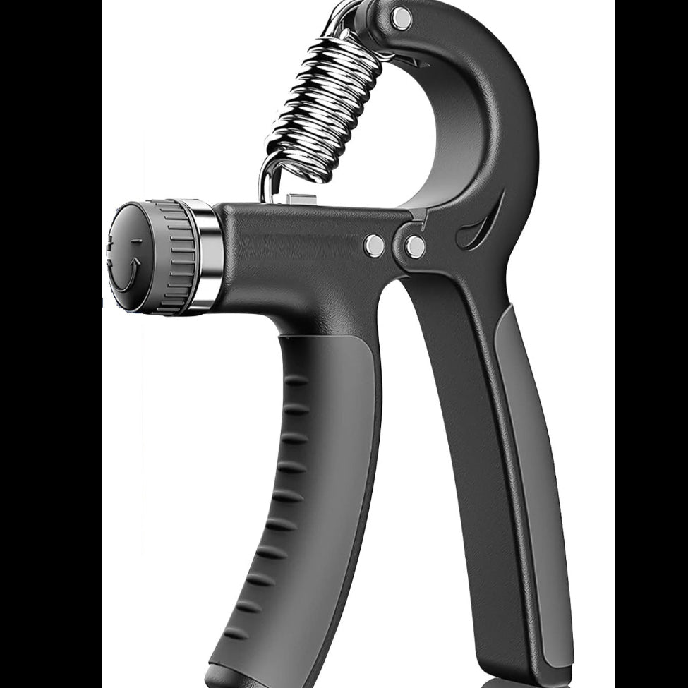 Premium Hand Grip Strengthener, Hand Exerciser Adjustable Resistance 10 To 60Kg, Grip Strength Trainer, Hand Gripper, Forearm Workout Training Equipment for Injury Recovery Athletes (Black)