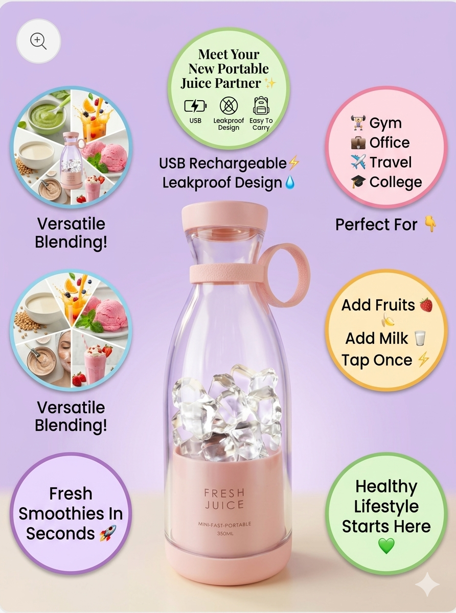 FreshBlend Portable Blender 🥤-Luxe Market
