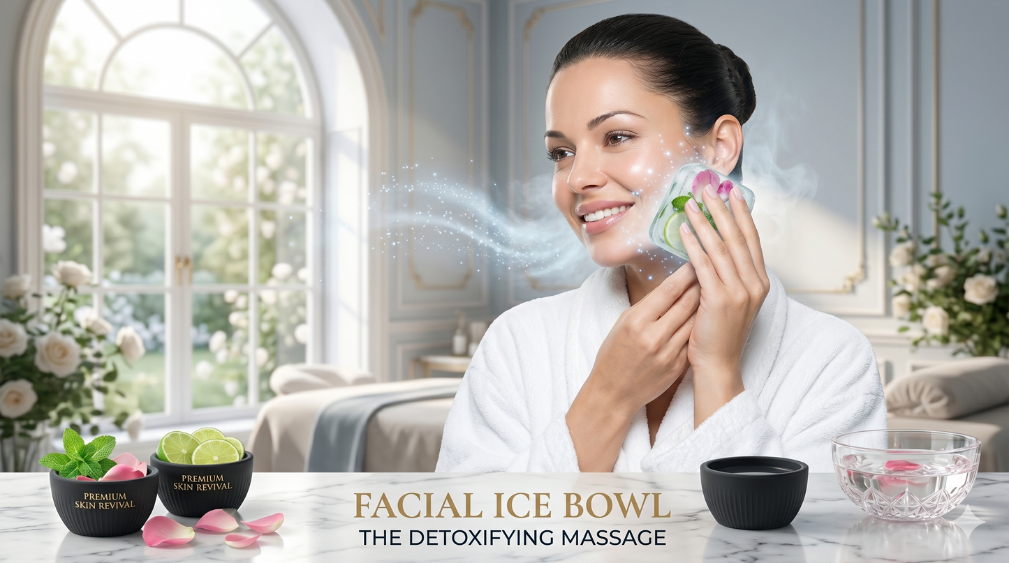 Reusable Silicone Facial Ice Bowl for Skin Care