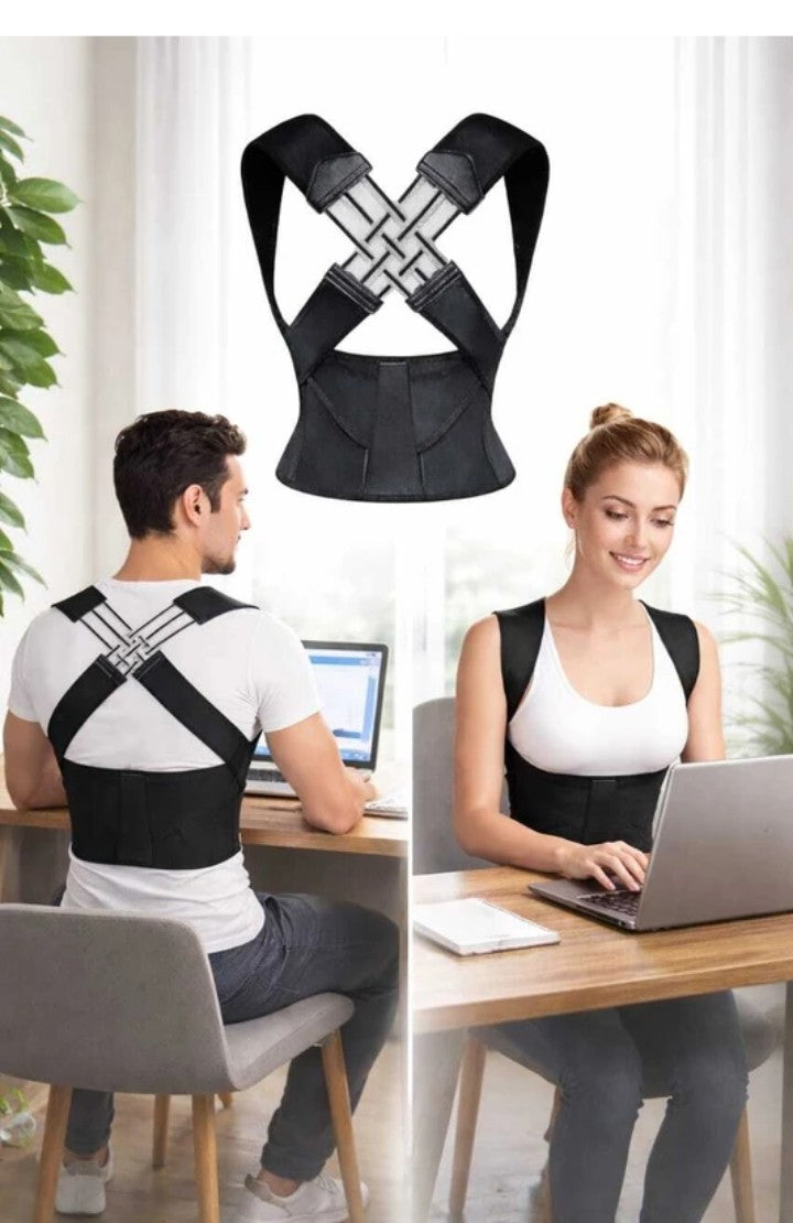 "Adjustable Back Posture Corrector Belt | Slouching Relief | &nbsp;WFH-Friendly Pain Support for Men &amp; Women"