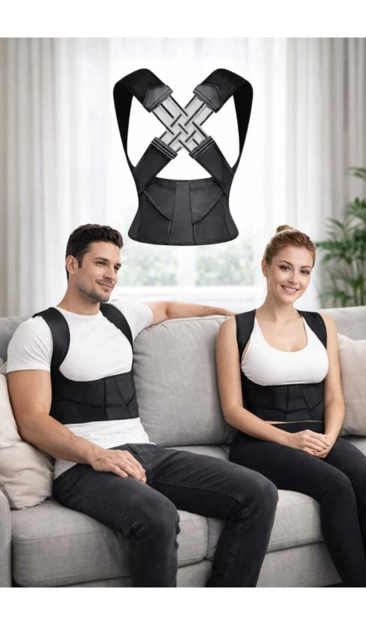 "Adjustable Back Posture Corrector Belt | Slouching Relief | &nbsp;WFH-Friendly Pain Support for Men &amp; Women"