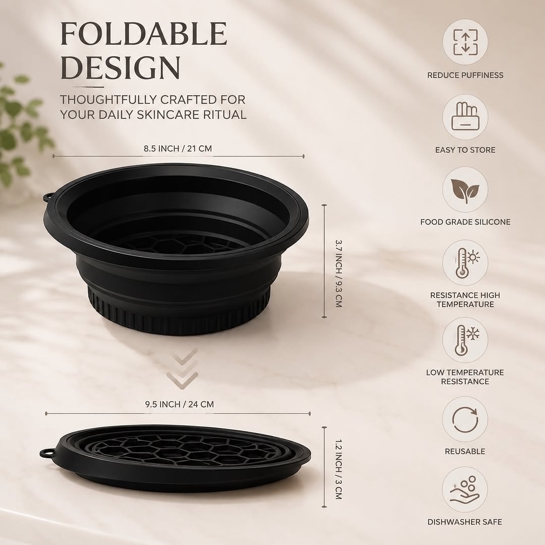 Reusable Silicone Facial Ice Bowl for Skin Care