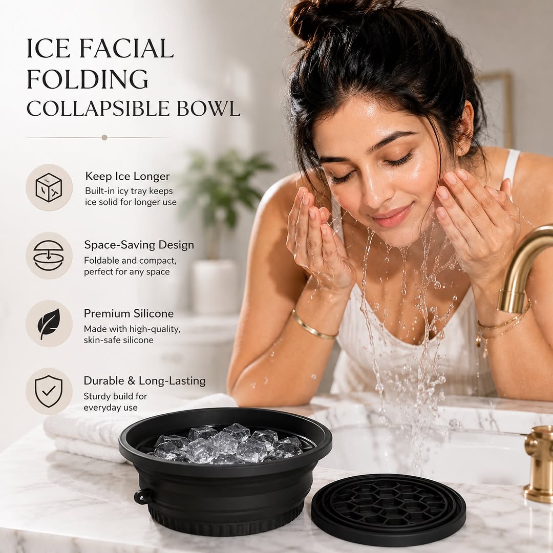 Reusable Silicone Facial Ice Bowl for Skin Care