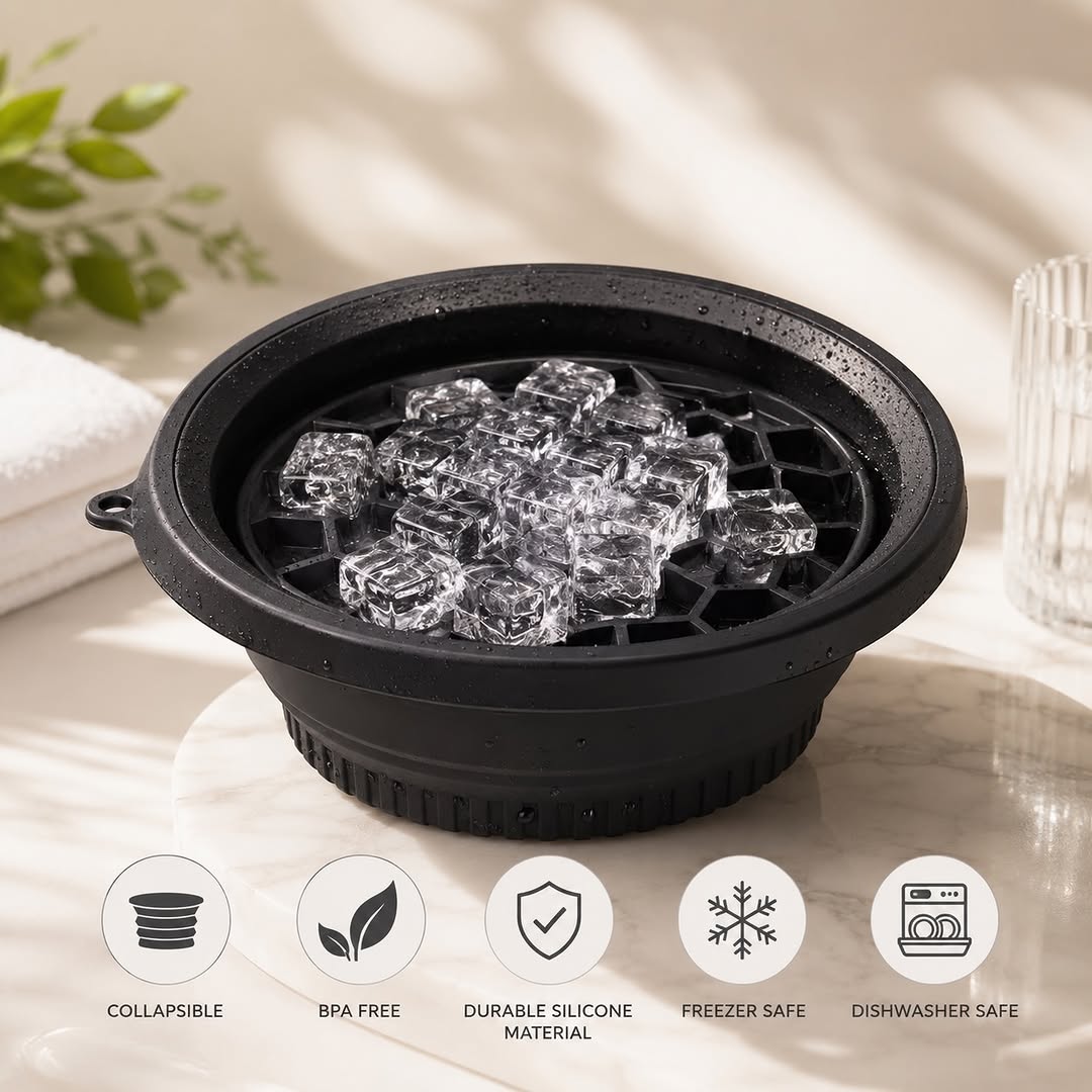 Reusable Silicone Facial Ice Bowl for Skin Care